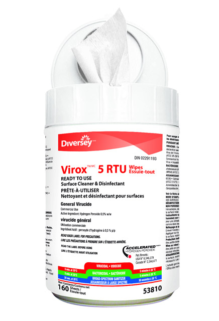 Wet Disinfectant Wipes Virox 5 #JH005381000