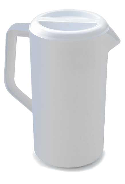 White Pitcher with Cover #RB3063RDBLA