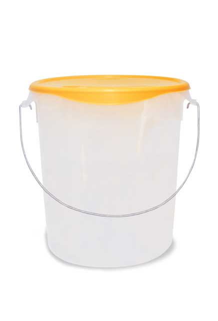 Round Storage Container with Handle #RB005729GRI