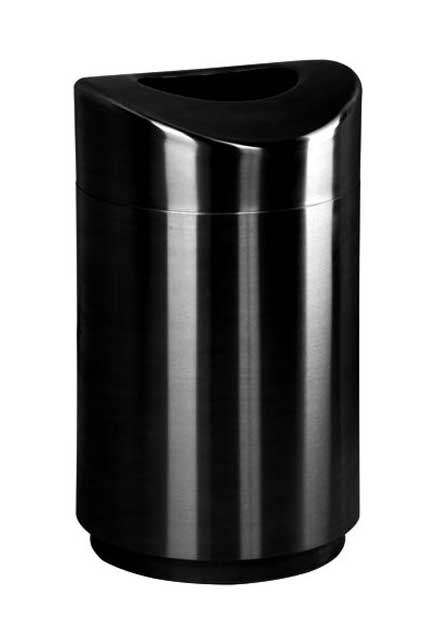 ECLIPSE Poubelle décorative ronde en acier inoxydable 30 gal #RB0R2030NOI