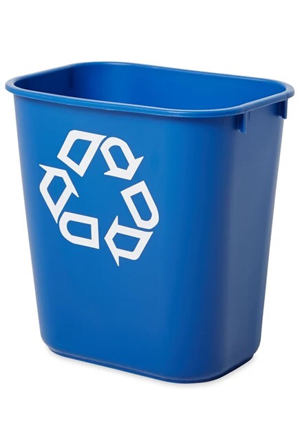 Deskside Container with Recycling Logo #RB295573BLE
