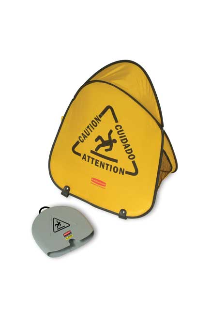 Folding Trilingual Safety Cone #RB009S07JAU