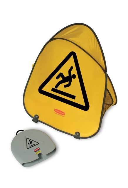 Folding Trilingual Safety Cone #RB0009S0725