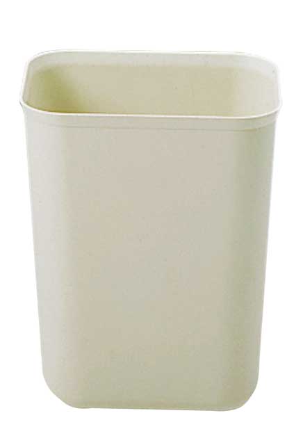 Wastebasket Fire Resistant Beige Rubbermaid 2540 #RB002540BEI