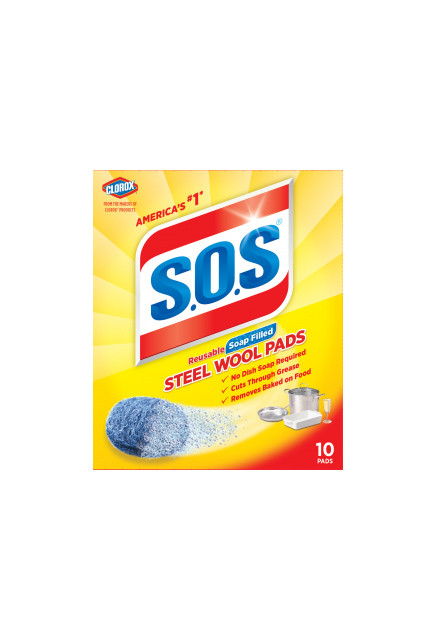 Steel Wool Soap & Clorox Pads Box S.O.S #CL098026000