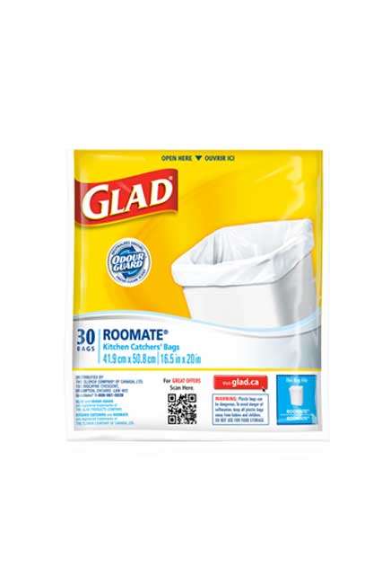 Sacs à ordures pour la cuisine Glad Roomate #CL001050400