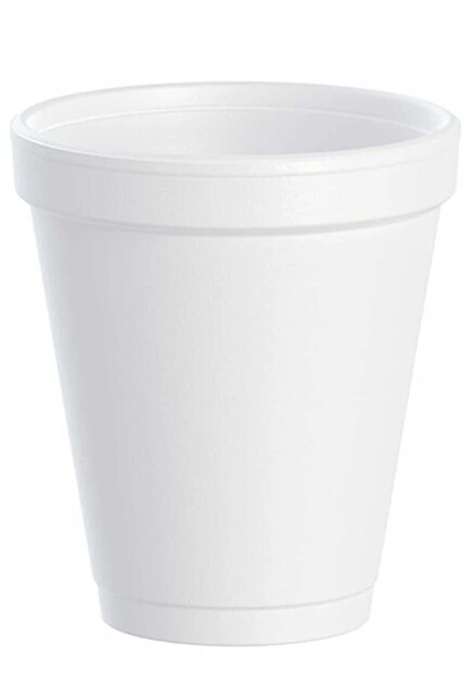 Flat Styrofoam Cup 10 oz #FI00700M000