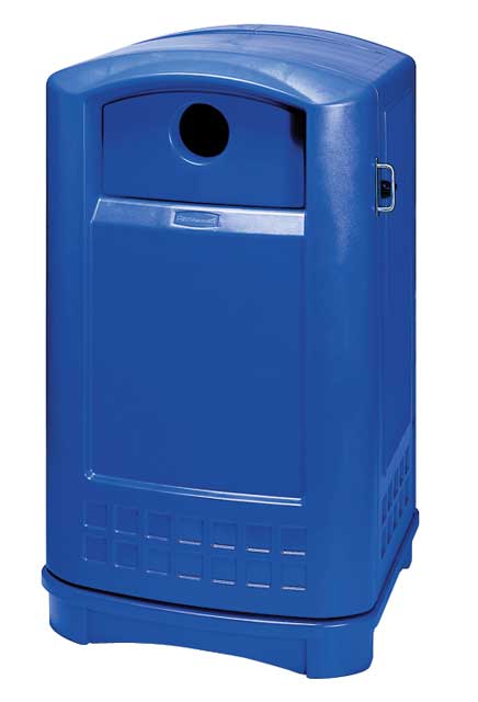 Conteneur pour le recyclage des bouteilles et des canettes Plaza #RB396873BLE