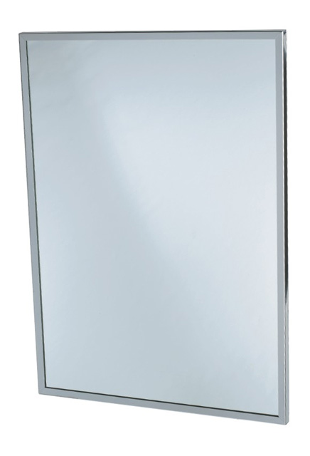 Miroir avec contour en acier inoxydable #FR941163000