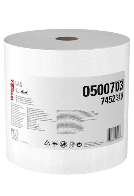 Wypall L40 Lingettes extra robustes en rouleau blanc #KC005007000