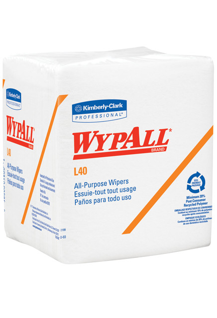 05701 Wypall L40 White Quaterfold Extra Absorbent Towels #KC005600000