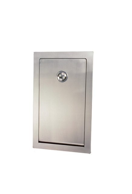 Stainless Steel Vertical Half-Built-in Baby Changing Station Bobrick KB111-SSRE #BOKB111SSRE