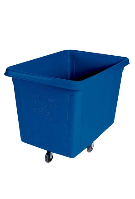 Chariot de buanderie cubique 8 pieds cubes Rubbermaid 4608, Couvercle vendu séparément #RB004608BLE