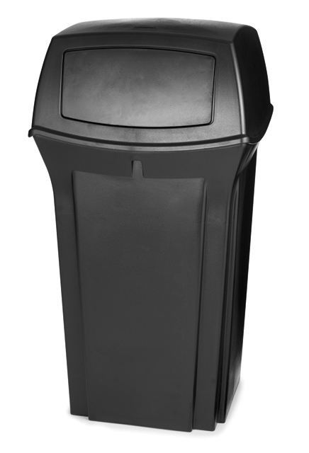 8430 RANGER Poubelle extérieure avec couvercle battant 35 gal #RB843088NOI