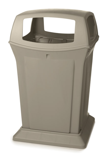 9173 RANGER Poubelle extérieure avec ouvertures 4 côtés 45 gal #RB917388BEI