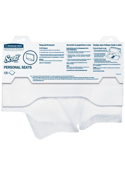 07410 SCOTT Paper Seat Covers, 24 x 125 Sheets #KC007410000