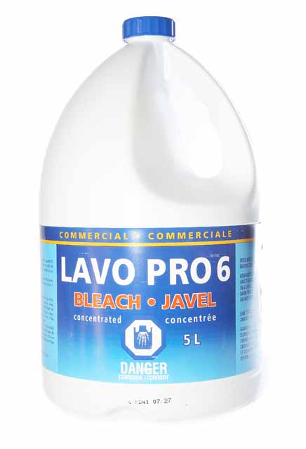 Eau de javel commerciale 6% LAVO PRO 6 #LV000LM65.0