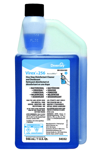 Quaternary Disinfectant Cleaner Virex II 256 #JH054332000