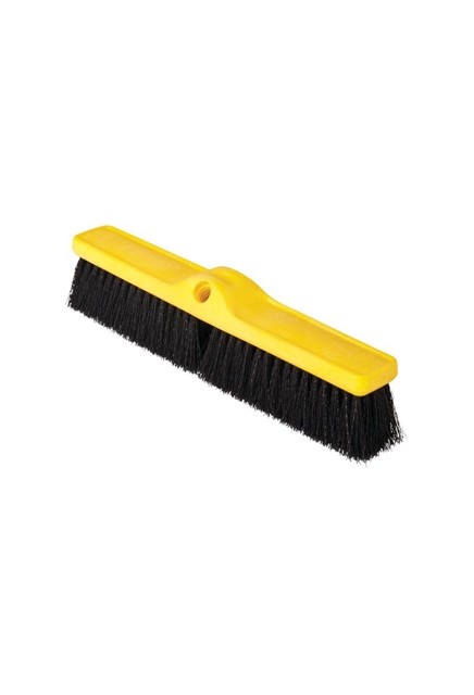 Plastic Push Broom 18" with Polypropylene Bristles #RB009B06NOI
