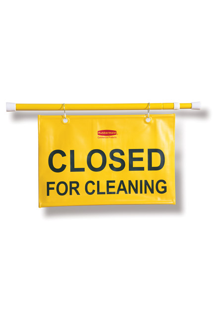 Bilingual Hanging Sign "Closed for Cleaning" #RB009S15JAU