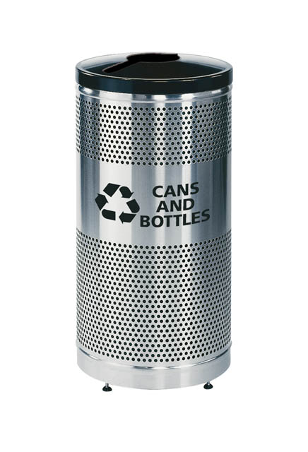 Stainless Steel Recycle Receptacle Classic #RBS3SSGBK00