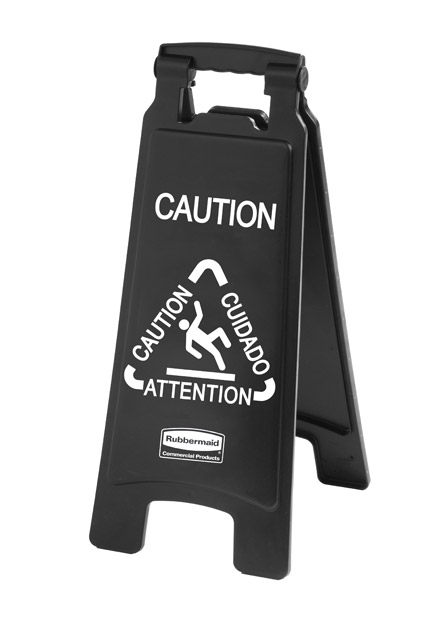 Trilingual 2-Sided Caution Sign Executive Series #RB186750500