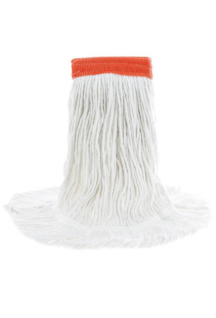 Multimate, Rayon Wet Mop, Wide Band, Looped-End, White #AG001777000