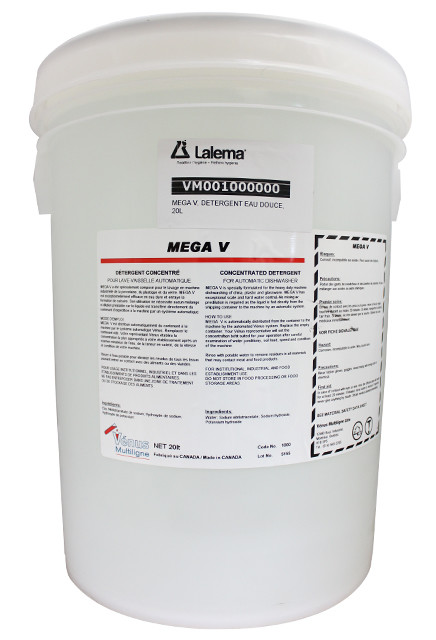 Détergent concentré pour lave vaisselle automatique MEGA V #VM001000000