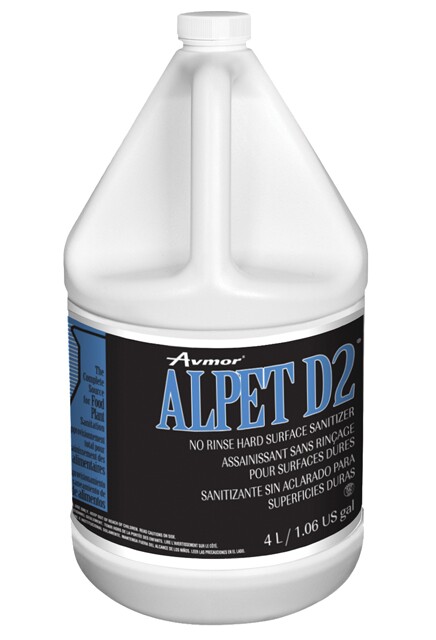 ALPET D2 Assainissant sans rinçage pour surfaces dures #AV114527800