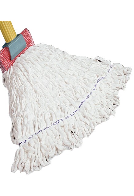 Clean Room, Rayon Wet Mop, Wide Band, Looped-End, White #RB00T300000