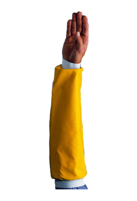 Manchette jetable 18" jaune avec poignet élastique #TRYNS18E000
