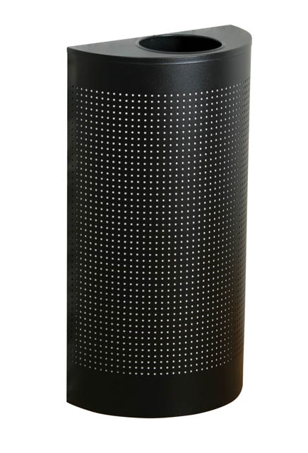 Silhouette Half Round Steel Waste Container #RB0SH12ENOI