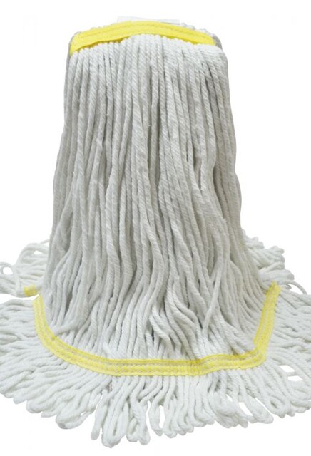 Cotton Mop, Narrow Band, Looped-End, White #CATC1232000