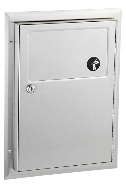 CLASSIC Poubelle pour serviettes hygiéniques en acier inoxydable #BO000354000
