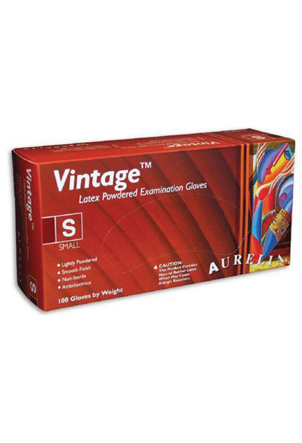 Aurelia Vintage Lightly Powdered Latex Examination Gloves #SE028827000
