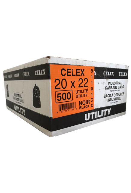 Black Garbage Bags 20 X 22 Celex #GO091101NOI