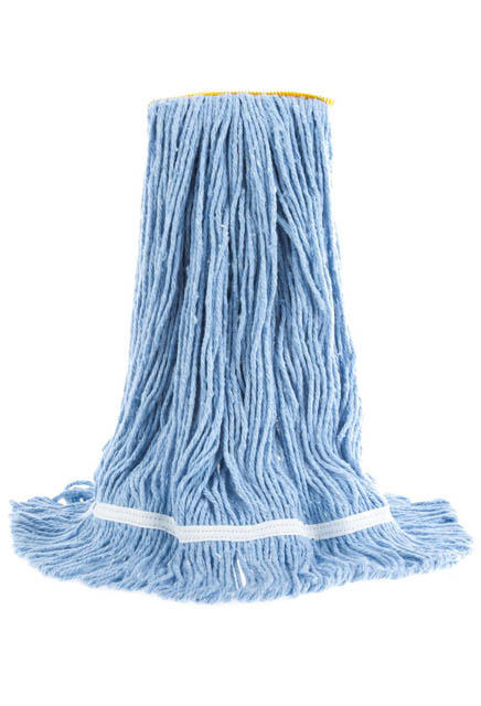 EcoLoop Synthetic Wet Mop, Narrow Band, Looped-End, Blue #AG002822000