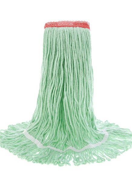 Terralite, Recycled Material Mop, Narrow Band, Looped-End, Green #AG003502000