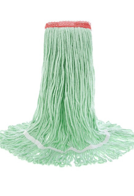 Terralite, Recycled Material Mop, Narrow Band, Looped-End, Green #AG003503000