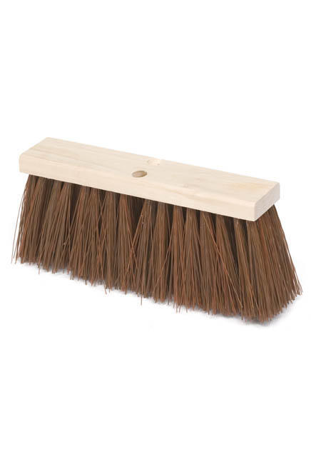 Street Broom, Hardwood Block, Polypropylene Fill #RB009B21BRU