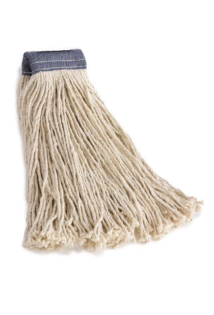 Premium Cut-End Cotton Wet Mop, Wide Band #RBF15600BLA