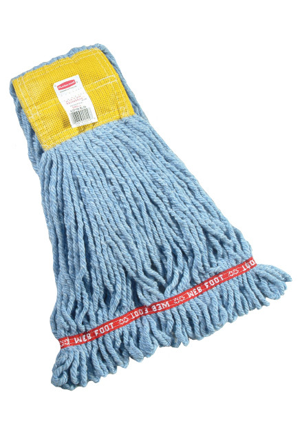 Web Foot Shrinkless Synthetic Mop, Wide Band, Looped-end #RBA25106BLE