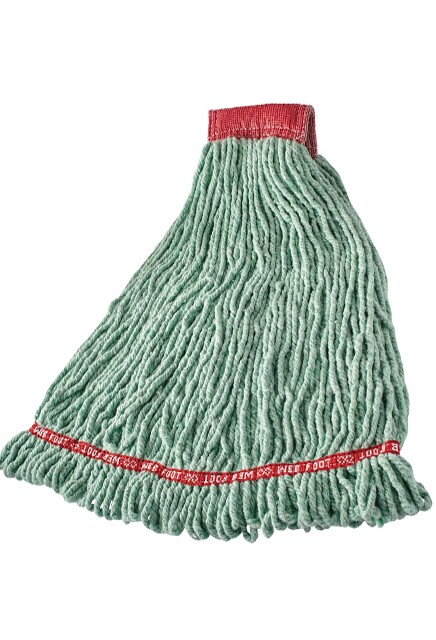 Shrinkless Web Foot, Synthetic Wet Mop, Wide Band, Looped-End #RBA25306VER