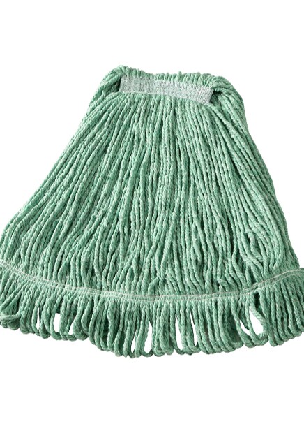 Super Stitch Synthetic Wet Mop, Narrow Band, Looped-end, Green #RBD21306VER