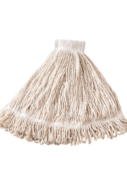 Super Stitch Synthetic Wet Mop, Wide Band, Looped-End, 24 oz #RBD25306BLA