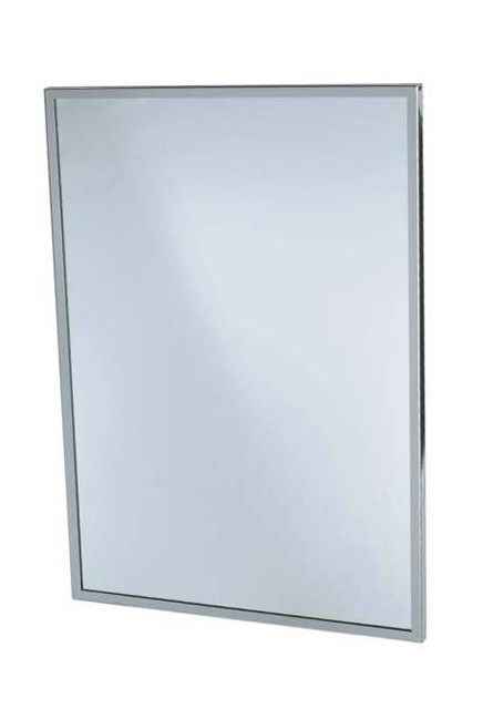 Miroir avec contour en acier inoxydable #FR941836000