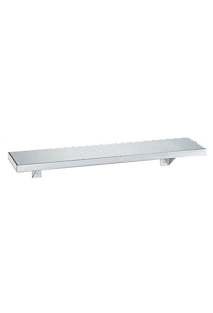Stainless steel wall shelf for bathrooms #BO295X18000