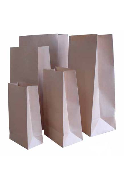 Brown Paaper Bag For a Food Industry Use #EC100007000