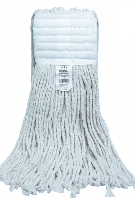 Coton Mop, Wide Band, Cut-end, White #CA0BLC24000