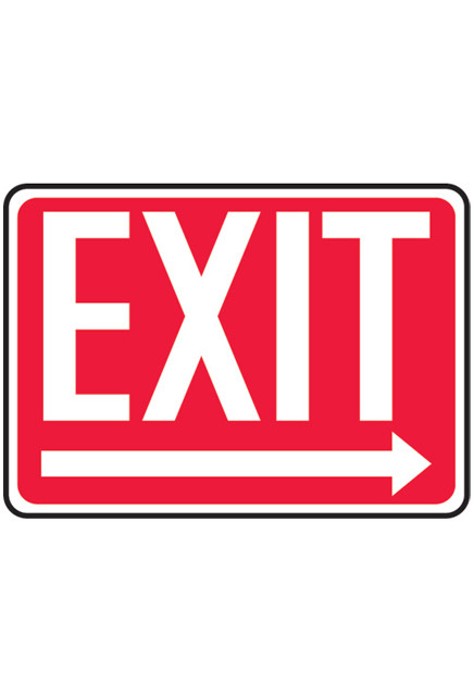 Enseigne de sécurité Sortie/Exit #TQSAS781000